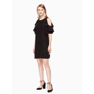 Kate Spade Cold Shoulder Crepe Shift Dress